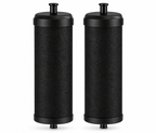 Filtre à Eau Gravitaire Inox 8,5L - Aqualyne - 2 Filtres Charbon Actif + Support Inclus